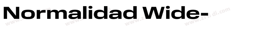 Normalidad Wide字体转换